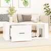 vidaXL Coffee Table High gloss white Engineered wood Medium Coffee Table