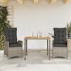 vidaXL Garden Dining Set Grey