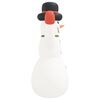 vidaXL Inflatable Snowman White, Red, Black, Green