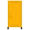 vidaXL Sideboard Mustard Yellow Cold-rolled steel 14.2x15.4x28.3 in