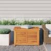 vidaXL Garden Storage Box Warm teak Solid teak wood, PE