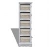 vidaXL Storage Rack White Paulownia wood, Cotton, Polyester Tall