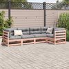 vidaXL Garden Sofa Set Reddish-brown Solid Douglas Fir Wood 5 Piece Set