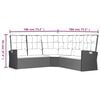 vidaXL Garden Lounge Set Grey PE Rattan Large GARDEN LOUNGE SET Other