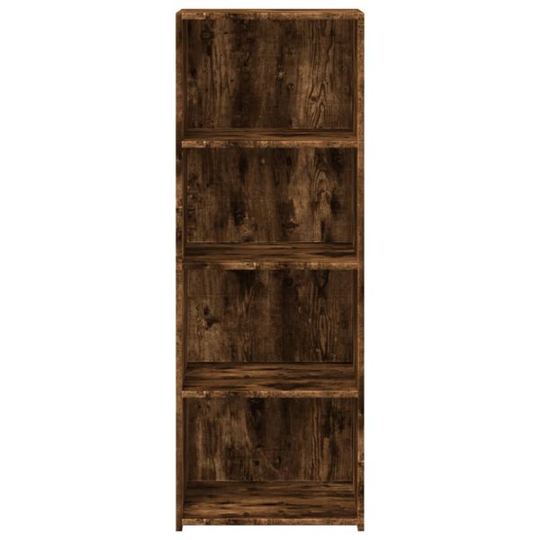 vidaXL Highboard Smoked Oak Engineered Wood Tall Highboard Rectangular