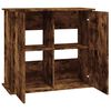 vidaXL Aquarium Stand Smoked Oak Engineered wood 32 x 14.2 x 28.7 in