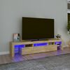 vidaXL TV Cabinet Sonoma Oak Engineered Wood Large TV Cabinet