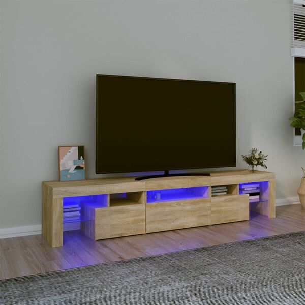 vidaXL TV Cabinet Sonoma Oak Engineered Wood Large TV Cabinet