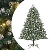 vidaXL Artificial Christmas Tree with 300 LEDs Green 82.68 in