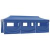 vidaXL Party Tent Blue 600D oxford with PVC coating, powder-coated steel