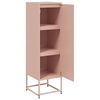 vidaXL Highboard Pink Steel Large Highboard Rectangular Industrial