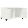 vidaXL Coffee Table White Cold-rolled Steel Rectangular Modern