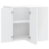vidaXL Kitchen Wall Corner Cabinet White Engineered wood Medium