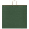 vidaXL Paper Bags 250 pcs with Handles Green 54x15x49 cm