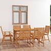 vidaXL Outdoor Dining Set Solid Acacia wood Medium Seats Many
