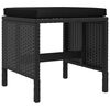 vidaXL Garden Dining Set Black