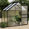 vidaXL Greenhouse Anthracite Aluminum Medium UV-resistant materials