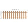 vidaXL Picket Fence WPC 78.7"x23.6"