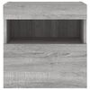 vidaXL TV Wall Cabinet Set of 2 Gray Sonoma Engineered Wood