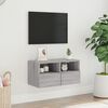 vidaXL TV Wall Cabinet Grey Sonoma Engineered wood Small TV Wall Cabinet