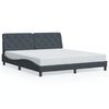 vidaXL Bed Frame Dark Grey Velvet 79x79 in Bed Frame Rectangular