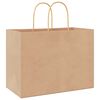 vidaXL Paper Bags 50 pcs with Handles Brown 32x17x25 cm