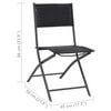 vidaXL Outdoor Dining Set Anthracite and Black