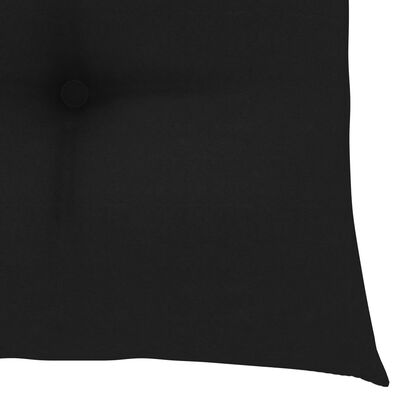 vidaXL Chair Cushions 2 pcs Black 15.7x15.7"x2.8" Fabric"