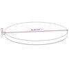 vidaXL Table Top Natural Bamboo Bamboo 11.8 in diameter Durable