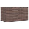 vidaXL Cushion Box Brown gradient PE rattan, powder-coated steel Large