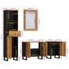 vidaXL Bathroom Furniture Set Honey Brown