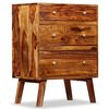 vidaXL Side Cabinet Solid Acacia Wood 23.6"x13.8"x29.9"