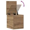 vidaXL Storage Box with Storage Artisan Oak 11.81 x 13.78 x 13.78 in