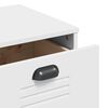 vidaXL Drawer Chest White Engineered wood, plastic 31.5 x 15.7 x 31.5 in