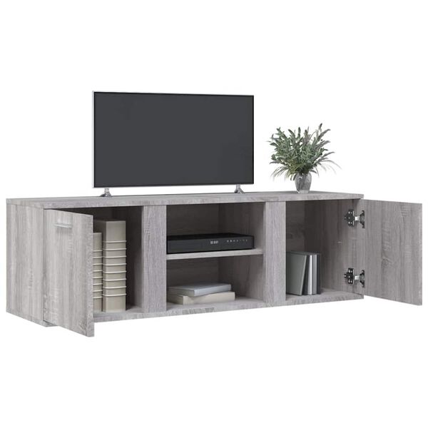 vidaXL Tv Cabinet Grey Sonoma Engineered wood 47.2 in x 13.4 in x 14.6 in