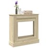 vidaXL Fireplace Surround Sonoma Oak 35.4x11.8x35.4" Engineered Wood