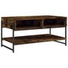 vidaXL Coffee Table Smoked oak Engineered wood, metal Standard