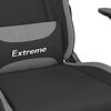 vidaXL Gaming Chair Black and Light Gray Fabric