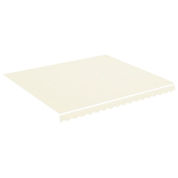 vidaXL Replacement Awning Fabric Cream 100% Polyester with PU Coating