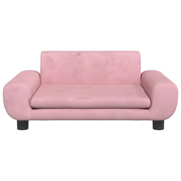vidaXL Dog Bed Pink 70x45 x 13.0 " Velvet