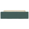 vidaXL Bed Drawer Dark Green Engineered Wood, Velvet Medium Bed Drawer