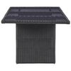 vidaXL Outdoor Dining Set Black and dark grey