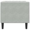 vidaXL Chesterfield Sofa Chair Light grey