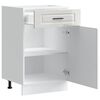 vidaXL Kitchen Base Cabinet High gloss white Engineered wood