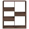 vidaXL Book Cabinet Brown oak Engineered wood Medium Classic