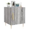 vidaXL Bedside Cabinet Grey Sonoma Engineered wood, Iron Medium Modern