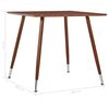 vidaXL Dining Table Brown 31.7"x31.7"x28.7" MDF