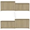 vidaXL TV Stand Sonoma Oak 57.7"x13.8"x19.7" Engineered Wood