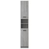 vidaXL Bathroom Cabinet Grey Sonoma Engineered Wood Tall