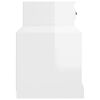 vidaXL Shoe Cabinet High gloss white Engineered Wood Medium Shoe Cabinet